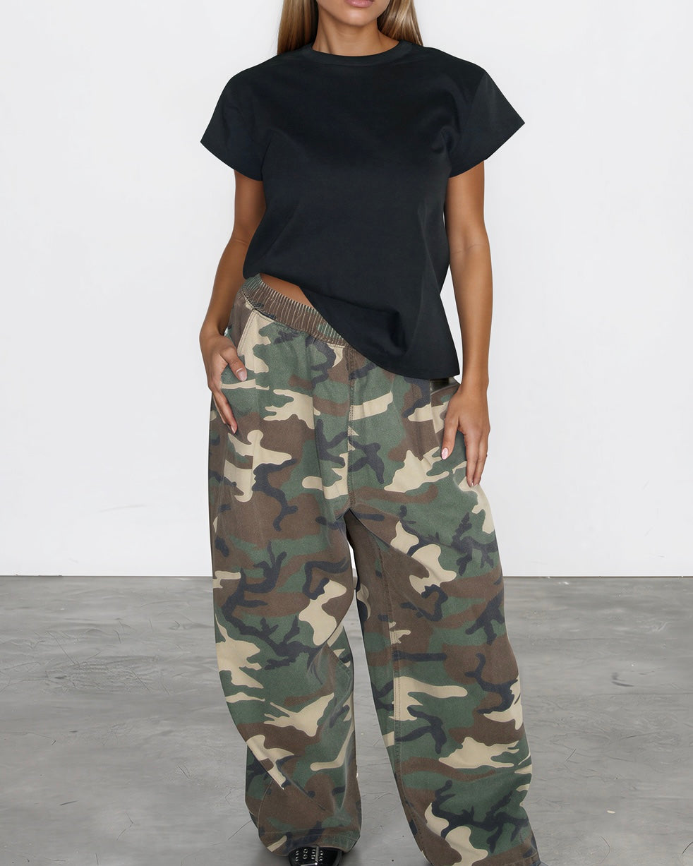 Camo Wide Leg Pant